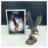 Vintage Solid Brass Eagle Statue w/ Copper Finish