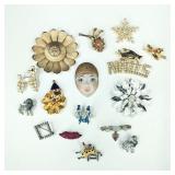 Assortment of Vintage Decorative Pins