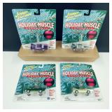 Vintage Johnny Lightning Holiday Muscle Ornaments
