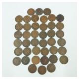 42 Indian Head Pennys From 1865-1906