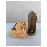 1918 WWI Trench Art Shell Candle Holder