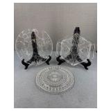 VTG - Beautiful Floral Cake/Snack Platters