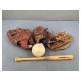 VTG-Leather Wilson Baseball Mitts/Jugs Softball +