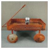 Antique Lil Red Wagon Display