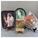 VTG - Coca Cola Trays Fan & Advertisement