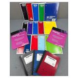 18 New Spiral & Composition Notebooks Plus