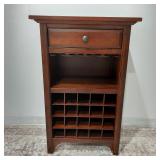 Crate & Barrel Wine Cabinet with Drawer