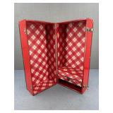 Vintage Red Metal Doll Trunk