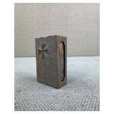 WWI Brass German Iron Trench Art Match Holder