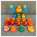 Rubber Duckies & Fish Float Toys