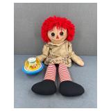 Large Raggedy Anne & Fisher Price Rolly Polly
