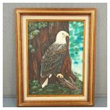 Original Acrylic Eagle Painting on Canvas Signed