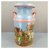 VTG Coastal Scenic Metal Milk Jug