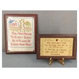 Vintage Embroidered Signs