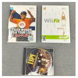 Nintendo Wii Games ISPY Tiger Woods & Fit