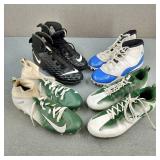 4 Pair Air Jordan Vapor Nike Cleats