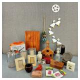 VTG Box Lot Geese Floats Holly Bible & More