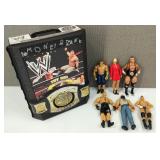 WWE Case with Figures John Cenna Lana Luke Harper
