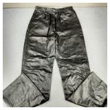 VTG Genuine Black Leather Pants Montgomery Wards