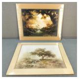 1971 Windberg Prints Deer Landscape Art