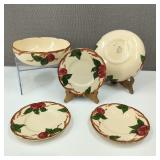 Franciscan Apple Pattern Plates & Bowls
