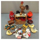 VTG Lanterns Matches Roosters & More
