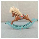 Vintage Tole Painted Rocking Horse