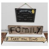 3 Large Signs