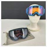 2 Pairs Smith Snowboarding/Ski Goggles