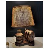 VTG Nautical Port Lantern & Rope Pulley Lamp