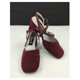 VTG Y2K Unlisted Velvet Block Heels Size 6