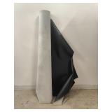 Large Roll of Black Faux Leather Fabric