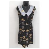 VTG 100% Silk Fan Dress