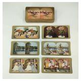 Antique Stereoscope Colored Slides Scenery & More