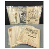 40 Antique Music Sheets Late 1800s