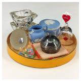 VTG Blue Wedgewood Goebel Egg & More