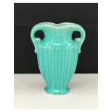 Mid Century McCoy Pottery Turquoise Vase
