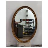 VTG Ornate Gold Oval Mirror 24"x36"
