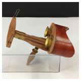 Antique Wood & Brass Stereoscope Viewer