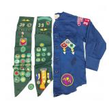 VTG Cub Scout Shirt Sash & Patches