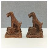 MCM Terrier Dog Book Ends