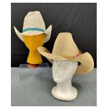 Vintage JMG Straw Cowboy Hats
