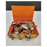 VTG Musical Jewelry Box & Costume Jewelry