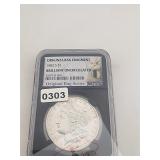 1882 S NGC Silver Morgan Dollar BU $230