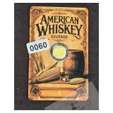 American Whiskey Bourbon Gold Grain Coin Card