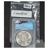 1986-S Silver Eagle PCGS MS69 Thomas Cleveland