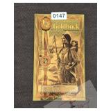 Idaho 1/2 Goldback 1/2000 Troy Ounce 24K Gold
