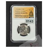 NGC Gem Uncirculated Mayflower Compact 25c
