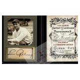 Lou Gehrig D Gordon Yankees Facsimile Auto Card