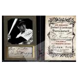 Joe DiMaggio D Gordon Yankees Facsimile Auto Card